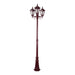 Buy Post Lights Australia Chester Post 3 Lights H2420mm Burgundy Aluminium - 15028