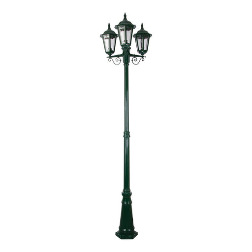 Buy Post Lights Australia Chester Post 3 Lights H2420mm Green Aluminium - 15029