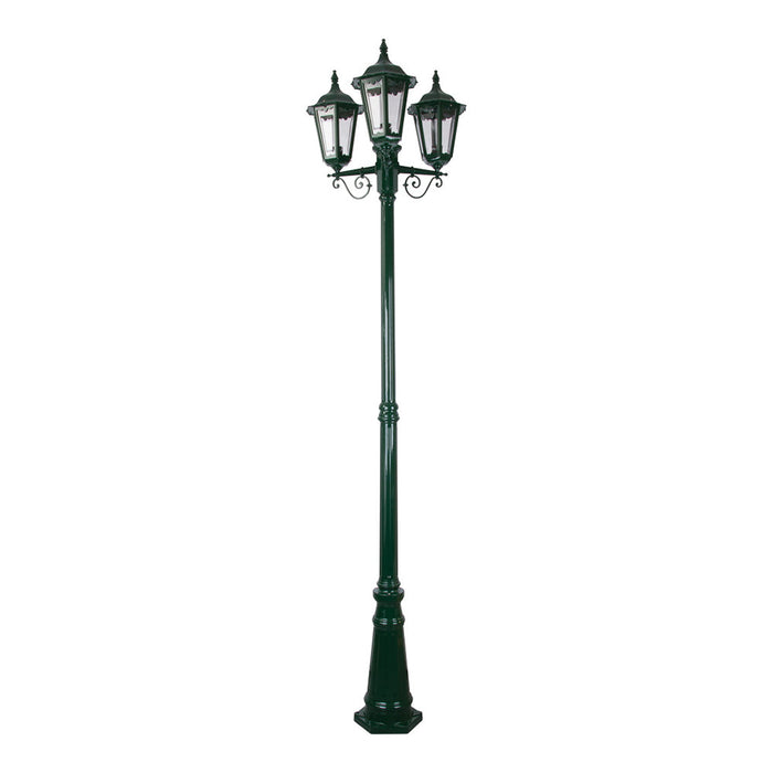Buy Post Lights Australia Chester Post 3 Lights H2420mm Green Aluminium - 15029