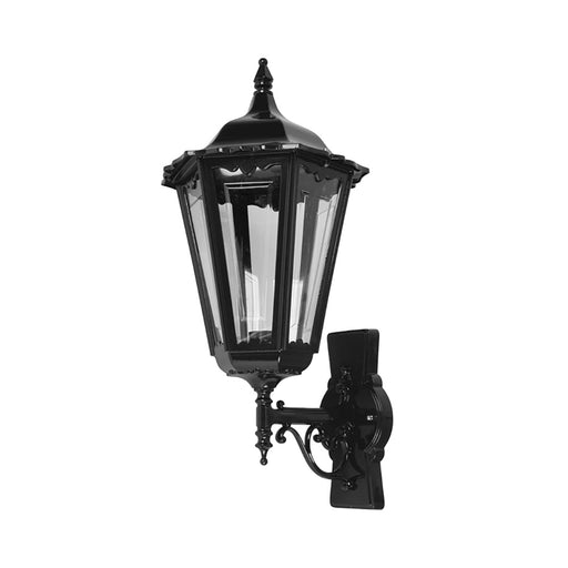 Buy Outdoor Wall Lanterns Australia Chester Outdoor Wall Lantern Up Bracket H655mm Black Aluminium - 15063