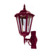 Buy Outdoor Wall Lanterns Australia Chester Outdoor Wall Lantern Up Bracket H655mm Burgundy Aluminium - 15064
