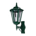 Buy Outdoor Wall Lanterns Australia Chester Outdoor Wall Lantern Up Bracket H655mm Green Aluminium - 15065
