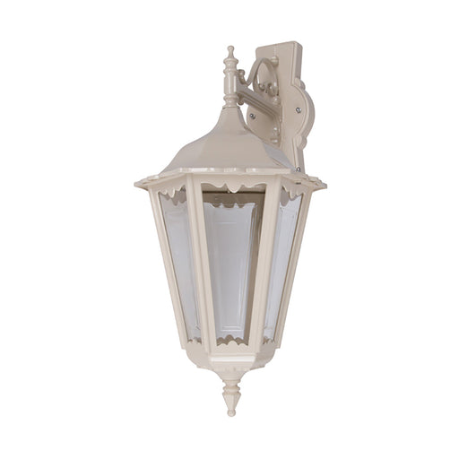 Buy Outdoor Wall Lanterns Australia Chester Outdoor Wall Lantern Down Bracket H575mm Beige Aluminium - 15068