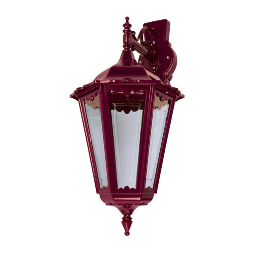 Buy Outdoor Wall Lanterns Australia Chester Outdoor Wall Lantern Down Bracket H575mm Burgundy Aluminium - 15070