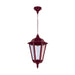 Buy Outdoor Pendant Lights Australia Chester Outdoor Pendant Light H770mm Burgundy Aluminium - 15082