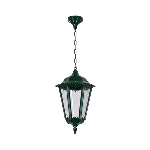 Buy Outdoor Pendant Lights Australia Chester Outdoor Pendant Light H770mm Green Aluminium - 15083