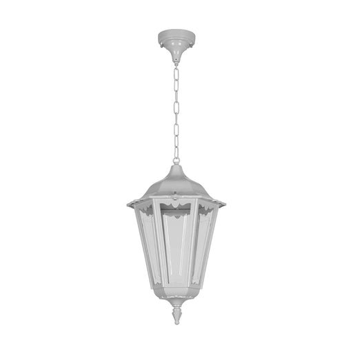 Buy Outdoor Pendant Lights Australia Chester Outdoor Pendant Light H770mm White Aluminium - 15085