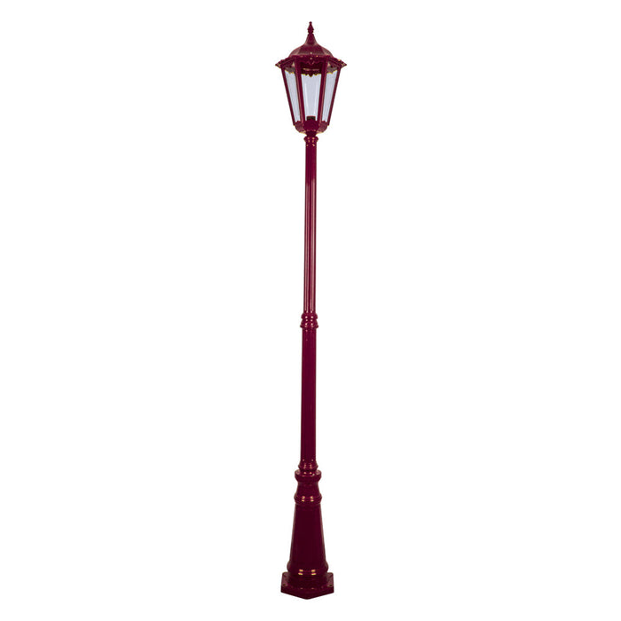 Buy Post Lights Australia Chester Post Light H2400mm Burgundy Aluminium - 15094