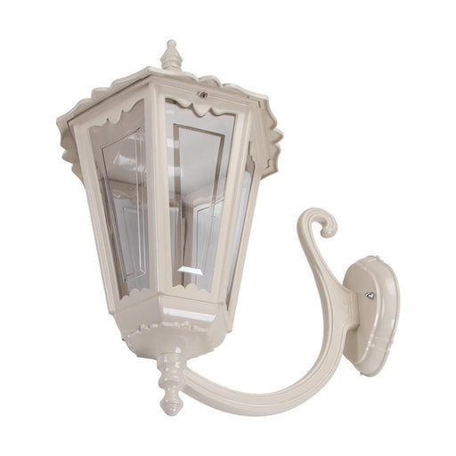Buy Outdoor Wall Lanterns Australia Chester Outdoor Wall Lantern Up Bracket H655mm Beige Aluminium - 15098