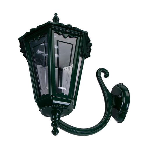Buy Outdoor Wall Lanterns Australia Chester Outdoor Wall Lantern Up Bracket H655mm Green Aluminium - 15101