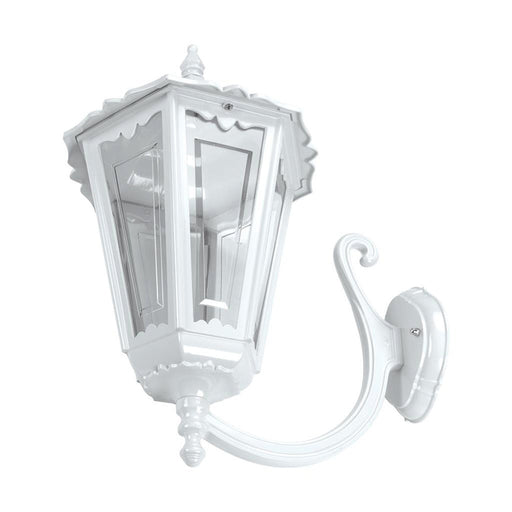 Buy Outdoor Wall Lanterns Australia Chester Outdoor Wall Lantern Up Bracket H655mm White Aluminium - 15102