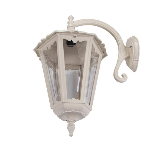 Buy Outdoor Wall Lanterns Australia Chester Outdoor Wall Lantern Down Bracket H655mm Beige Aluminium - 15103