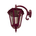 Buy Outdoor Wall Lanterns Australia Chester Outdoor Wall Lantern Down Bracket H655mm Burgundy Aluminium - 15105