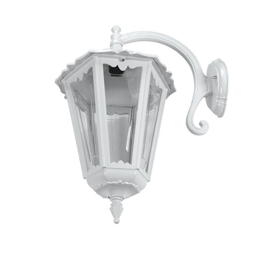 Buy Outdoor Wall Lanterns Australia Chester Outdoor Wall Lantern Down Bracket H655mm White Aluminium - 15107