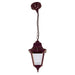 Buy Outdoor Pendant Lights Australia Paris Outdoor Pendant Light H610mm Burgundy Aluminium - 15112