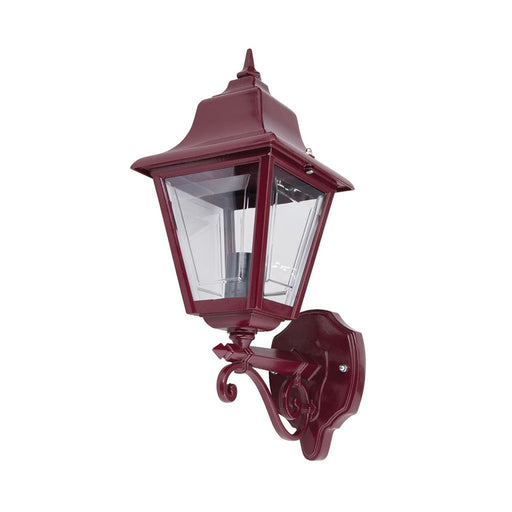 Buy Outdoor Wall Lanterns Australia Paris Outdoor Wall Lantern Up Bracket H450mm Burgundy Aluminium - 15118