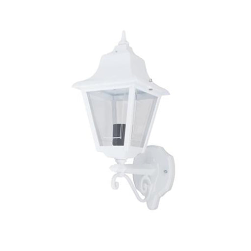 Buy Outdoor Wall Lanterns Australia Paris Outdoor Wall Lantern Up Bracket H450mm White Aluminium - 15121