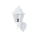 Buy Outdoor Wall Lanterns Australia Paris Outdoor Wall Lantern Up Bracket H450mm White Aluminium - 15121