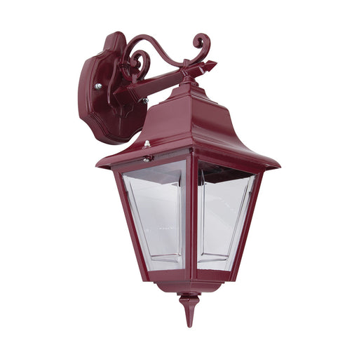 Buy Outdoor Wall Lanterns Australia Paris Outdoor Wall Lantern Down Bracket H450mm Burgundy Aluminium - 15124