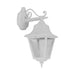 Buy Outdoor Wall Lanterns Australia Paris Outdoor Wall Lantern Down Bracket H450mm White Aluminium - 15127
