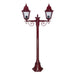 Buy Post Lights Australia Paris Post 2 Lights H1380 Burgundy Aluminium - 15142
