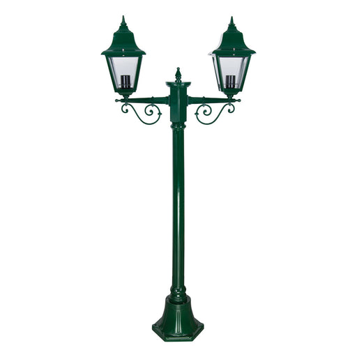 Buy Post Lights Australia Paris Post 2 Lights H1380 Green Aluminium - 15143
