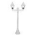 Buy Post Lights Australia Paris Post 2 Lights H1380 White Aluminium - 15145