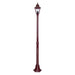 Buy Post Lights Australia Paris Post Light H1890mm Burgundy Aluminium - 15148