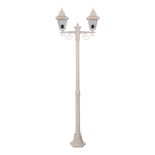 Buy Post Lights Australia Paris Post 2 Lights H2020mm Beige Aluminium - 15152