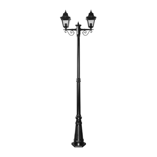 Buy Post Lights Australia Paris Post 2 Lights H2370mm Black Aluminium - 15165