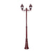 Buy Post Lights Australia Paris Post 2 Lights H2370mm Burgundy Aluminium - 15166