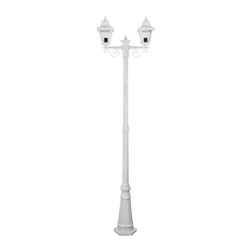 Buy Post Lights Australia Paris Post 2 Lights H2370mm White Aluminium - 15169