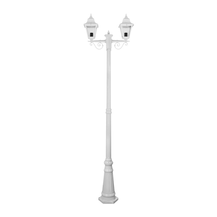 Buy Post Lights Australia Paris Post 2 Lights H2370mm White Aluminium - 15169