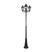 Buy Post Lights Australia Paris Post 3 Lights H2370mm Black Aluminium - 15171
