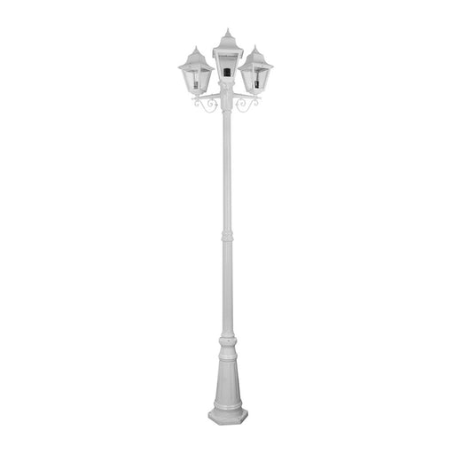 Buy Post Lights Australia Paris Post 3 Lights H2370mm White Aluminium - 15175