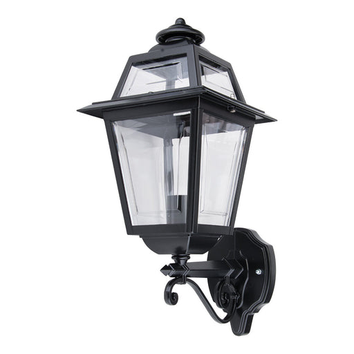 Buy Outdoor Wall Lanterns Australia Avignon Outdoor Wall Lantern Up Bracket H500mm Black Aluminium - 15195