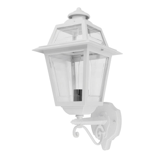 Buy Outdoor Wall Lanterns Australia Avignon Outdoor Wall Lantern Up Bracket H500mm White Aluminium - 15199