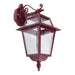 Buy Outdoor Wall Lanterns Australia Avignon Outdoor Wall Lantern Down Bracket H510mm Burgundy Aluminium - 15202