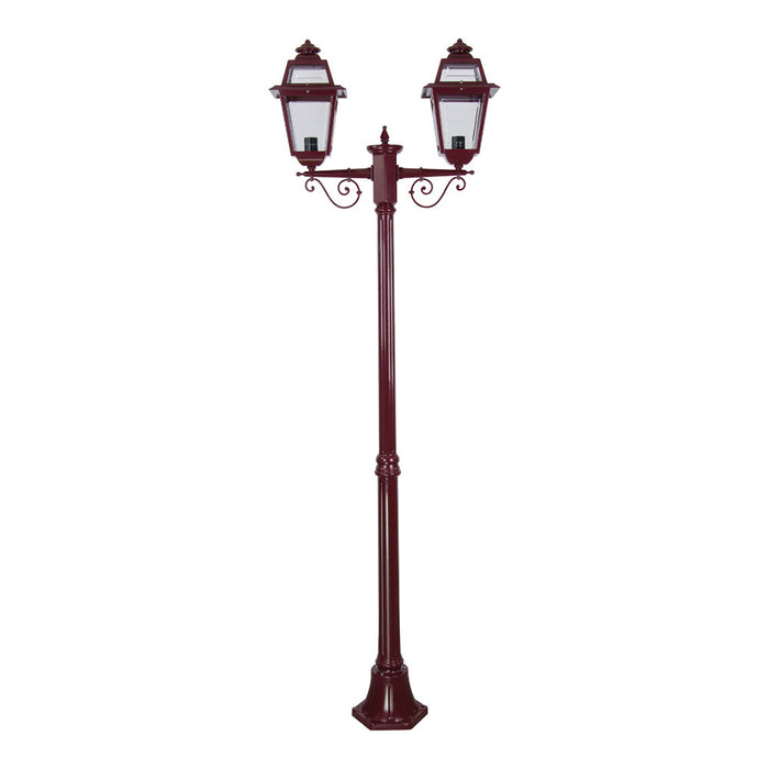 Buy Post Lights Australia Avignon Post 2 Lights H2040mm Burgundy Aluminium - 15232