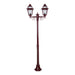 Buy Post Lights Australia Avignon Post 2 Lights H2040mm Burgundy Aluminium - 15232