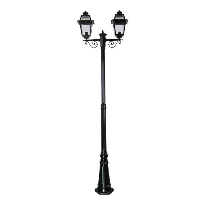 Buy Post Lights Australia Avignon Post 2 Lights H2420mm Black Aluminium - 15243