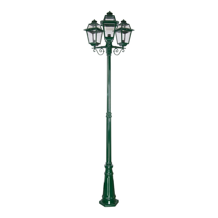 Buy Post Lights Australia Avignon Post 3 Lights H2420mm Green Aluminium - 15251