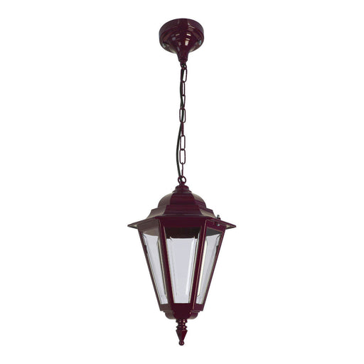 Buy Outdoor Pendant Lights Australia Turin Outdoor Pendant Light H780mm Burgundy Aluminium - 15412