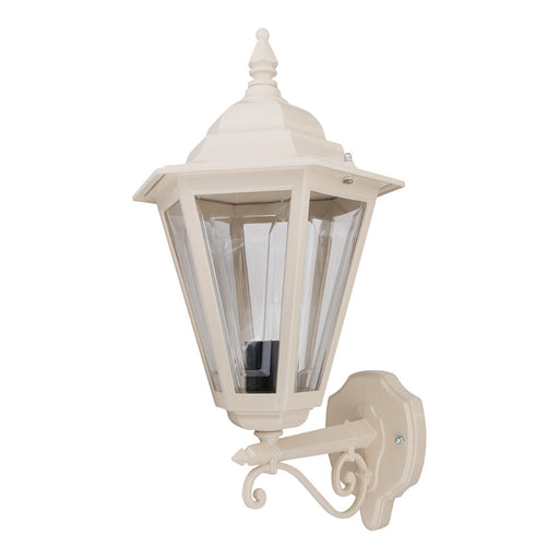 Buy Outdoor Wall Lanterns Australia Turin Outdoor Wall Lantern Up Bracket H520mm Beige Aluminium - 15416