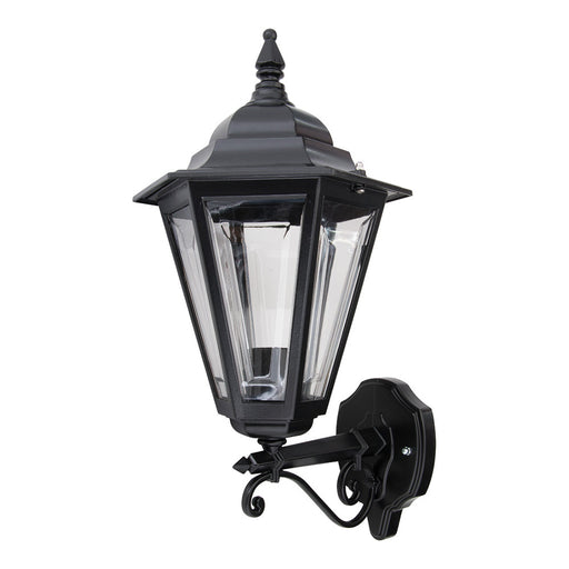 Buy Outdoor Wall Lanterns Australia Turin Outdoor Wall Lantern Up Bracket H520mm Black Aluminium - 15417