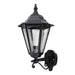 Buy Outdoor Wall Lanterns Australia Turin Outdoor Wall Lantern Up Bracket H520mm Black Aluminium - 15417