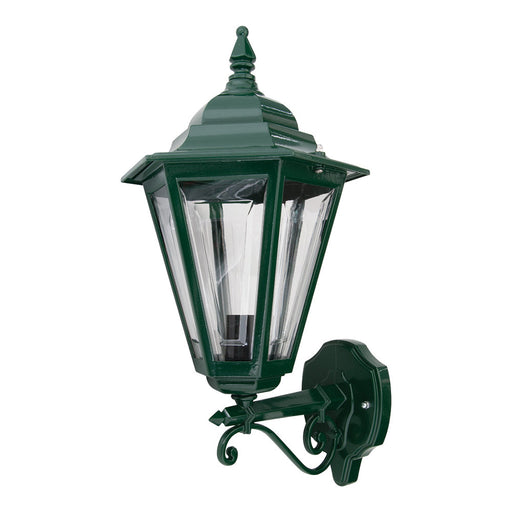 Buy Outdoor Wall Lanterns Australia Turin Outdoor Wall Lantern Up Bracket H520mm Green Aluminium - 15419