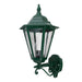 Buy Outdoor Wall Lanterns Australia Turin Outdoor Wall Lantern Up Bracket H520mm Green Aluminium - 15419