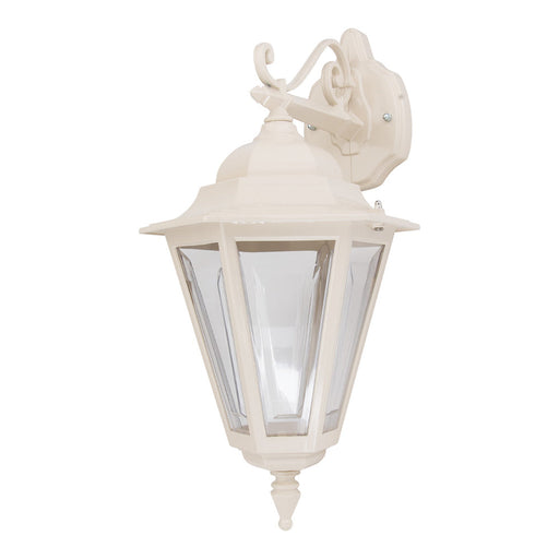 Buy Outdoor Wall Lanterns Australia Turin Outdoor Wall Lantern Down Bracket H520mm Beige Aluminium - 15422