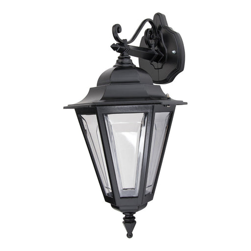 Buy Outdoor Wall Lanterns Australia Turin Outdoor Wall Lantern Down Bracket H520mm Black Aluminium - 15423